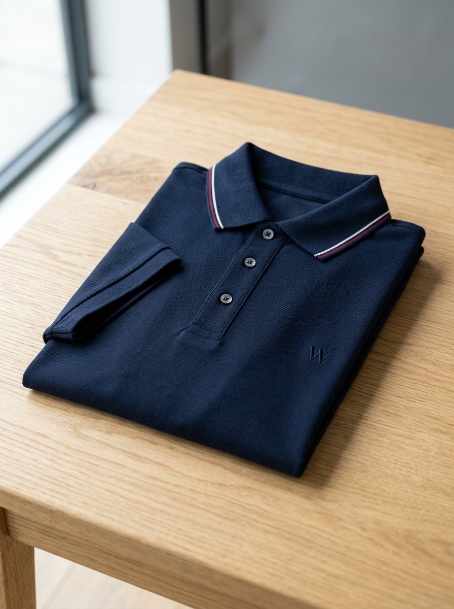 Annur Polo Tee — Ink colourway