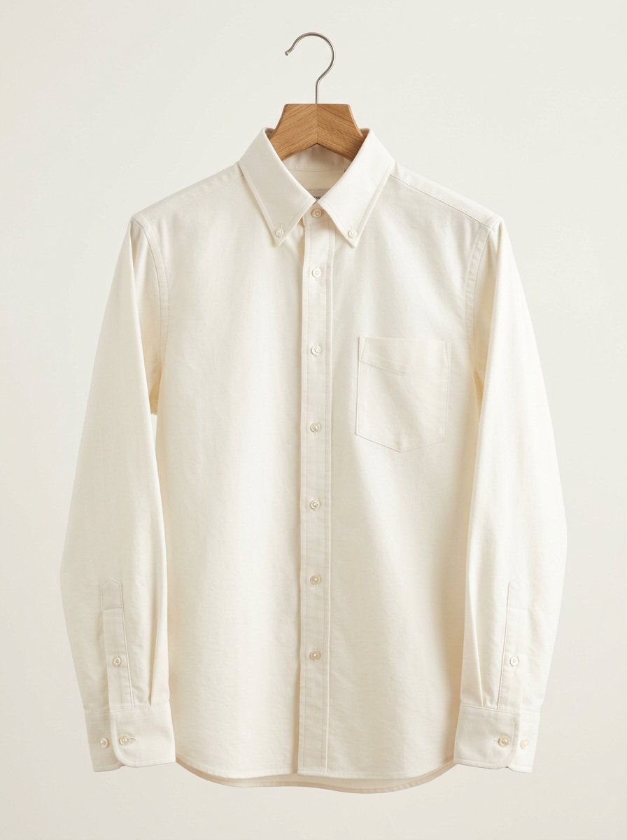 Marina Slim-Fit Oxford Shirt — Ivory colourway