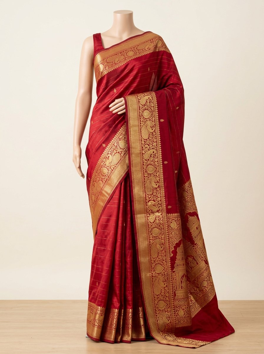 Meenakshi Kanjivaram Soft Silk Saree — Women